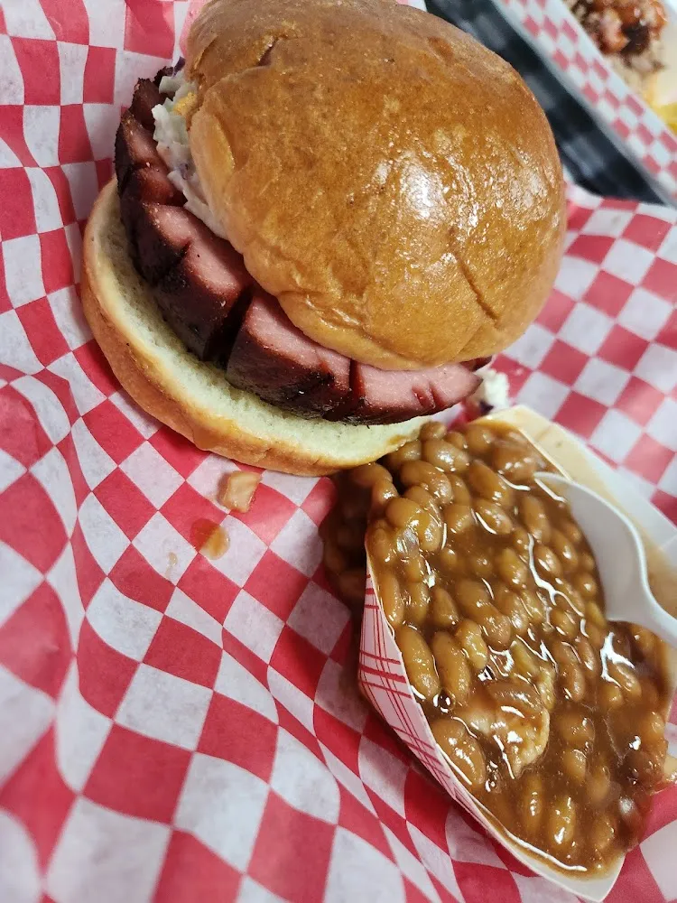 Smoked Bologna Sandwich